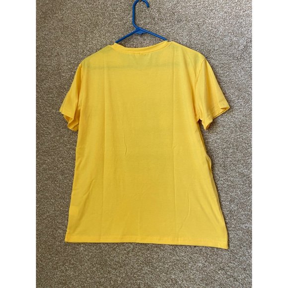 Woman’s Yellowstone Wheeler Graphic Print Yellow T Shirt Top Size XL - Picture 3 of 6